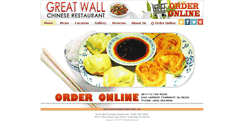 Desktop Screenshot of greatwallnj.com